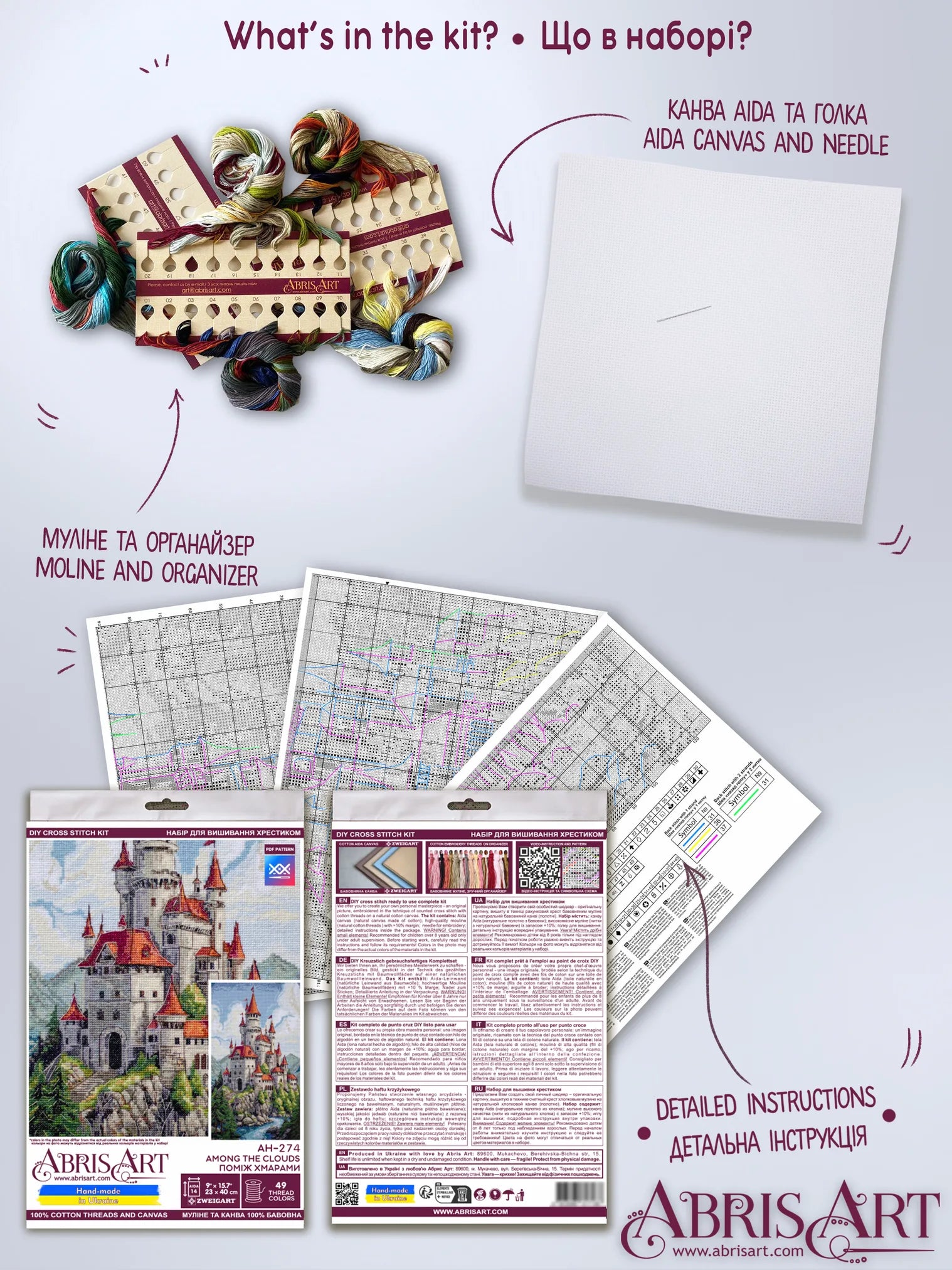 Cross Stitch Kit Cross-stitch kits Among the Clouds