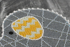 Bead Embroidery Kit Main Bead Embroidery Kit Baby elephant with balloons