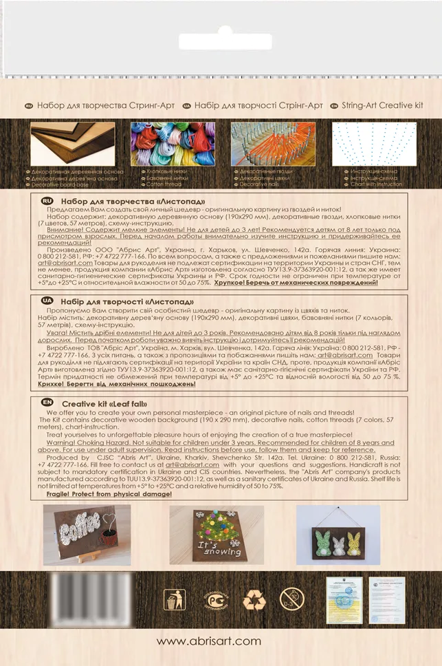 String Art Kit Creative Kit/String Art Leaf fall