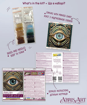 Bead Embroidery Kit Mini Bead embroidery kit Gaze Alchemy