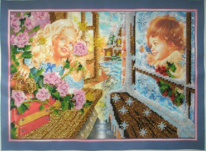 Bead Embroidery Kit Main Bead Embroidery Kit Kay and Gerda