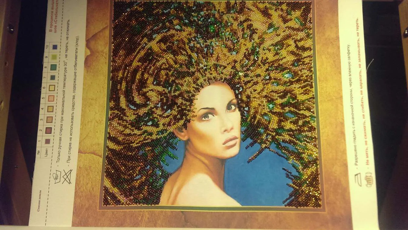 Bead Embroidery Kit Main Bead Embroidery Kit The Four Elements – Earth