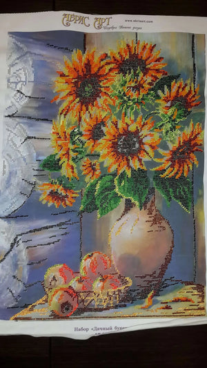 Bead Embroidery Kit Main Bead Embroidery Kit Summer bouquet