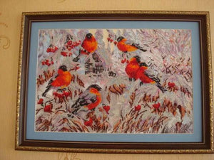 Bead Embroidery Kit Main Bead Embroidery Kit Bullfinches