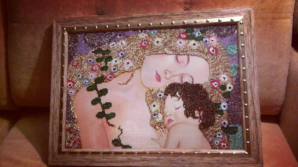 Bead Embroidery Kit Main Bead Embroidery Kit Mother and Child